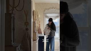 installing an antique door knob, plaster medallion and more  #homedecor #bathroomdesign #diy
