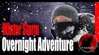 Backpacking in a Blizzard - Winter Storm Backpacking Overnight Adventure