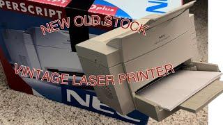 New old stock NEC Superscript 660 plus vintage laser printer unboxing and setup