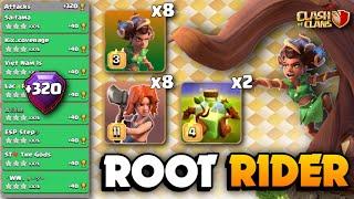 +320 EASILY Get 3 StarsROOT RIDER Spam Overgrowth SpellsTH16 Attack StrategyClash Of Clans