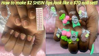 Make Inexpensive SHEIN Nail Tips Look Expensive | For Beginners | Super Easy | Duck Nails