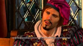 The Witcher 3 - Cabaret: Geralt Talks to Dandelion Over Drinks Dialogue Tree, Priscilla Attacked PS4