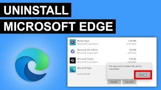 How To Uninstall Microsoft Edge From Windows 10 (2024)