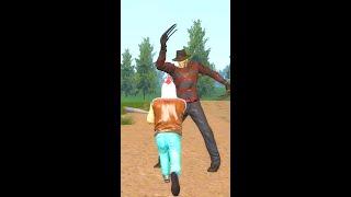  JACKET VS FREDDY KRUEGER. Epic Battle. Garry's Mod Sandbox Hamster TV #shorts