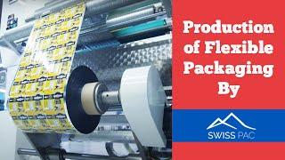 Production of Flexible Packaging, Stand Up Pouches, Coffee Bags, Flat bottom pouches by Swiss Pac