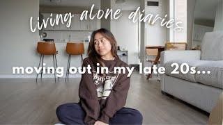 living alone diaries | finally moving out, full face of merit beauty, life updates