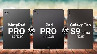 Apple iPad Pro vs Samsung Galaxy Tab S9 Ultra vs Huawei Matepad Pro specs review