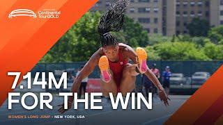 Tara Davis-Woodhall flies to 7.14m in New York ‼️ | Continental Tour Gold 2024