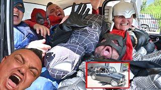 How Many Superheroes Can Fit in Very Small Car?