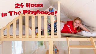 Assistant Spends 24 Hours in Her Clubhouse Playhouse with Wiggles