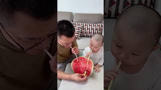 兜兜感冒了就是不肯喝药，爸爸想出一个善意的谎言 #funny #baby #cute #搞笑 #comedy #cutebaby