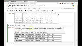 [11] DataFrames III - Create Random Sample with the  sample Method