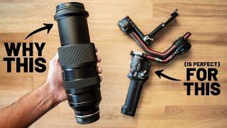 You need to try the 35-150mm on a Gimbal