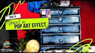 How To: Paint a Pop Art Effect on Furniture!