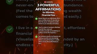 3 Affirmations for Effortless Financial Flow