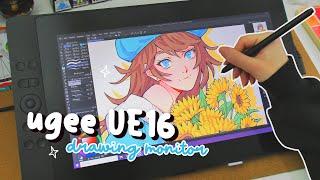  budget drawing monitor  UGEE UE16 unboxing and test!