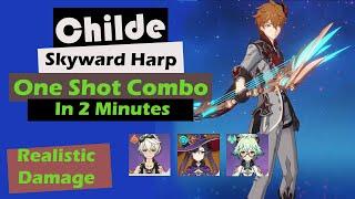 Childe C0 Skyward Harp Realistic Nuke Combo Guide | Genshin Impact