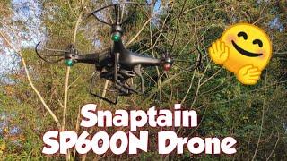 Snaptain SP600N GPS FPV Drone 1st mild flight and landing