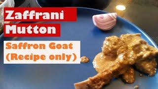 Zaffrani Mutton in Pressure Cooker | Mutton Gravy in Saffron Milk | Home cooking | Full Recipe