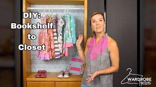 DIY Bookshelf Closet - Wardrobe Hackers