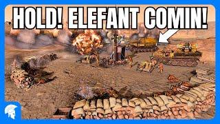 HOLD! ELEFANT IS ON THE WAY! - 4vs4 - Afrikakorps - Company of Heroes 3