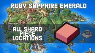 Where to find Shard pieces for Evolutionary Stones in Pokemon Ruby, Sapphire, and Emerald