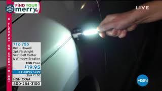 Bell + Howell  Flashlight, Seat Belt Cutter   Window Bre...