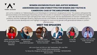 WAPJ Webinar: Addressing Bias and Stereotypes: Women and Youth in Cameroon’s Anglophone Crisis