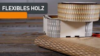 Flexible Holzplatten mit dem Lasercutter herstellen - Mr Beam Creative Lab