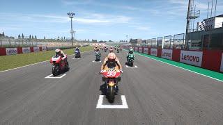 Valentino Rossi Chases Marc Marquez Who Is In First Position