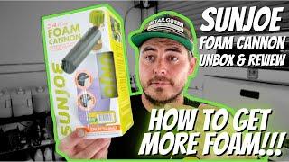 SunJoe Foam Cannon Unbox & Review | How to get more Foam with a 1.1mm orifice | Foam Cannon Upgrades