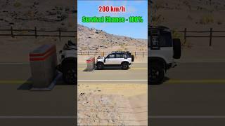 Land Rover Defender  Crash Test at Different Speeds!  | BeamNG.drive #BeamNGdrive