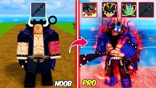 Beating Blox Fruits as Kaido ! Lvl 0 to Max Lvl Full Human v4 Noob to Pro in Blox Fruits !