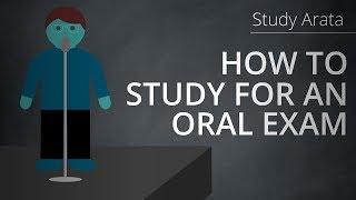 How to study for an oral exam | Study Arata 15