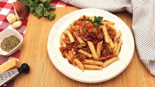 Macarrones con carne picada