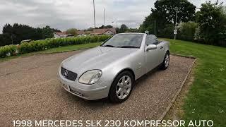 1998 MERCEDES SLK 230 KOMPRESSOR AUTO