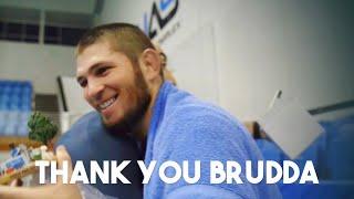 Khabib gets a well donation from Bilal Muhammad!