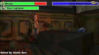 Toy Story (1995) Pizza Planet Truck Scene With Healthbars