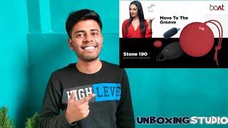 boAt Stone 190 Bluetooth Speaker Unboxing and Honest Review  in Hindi