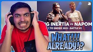 SAVAGE REACTS | KING INERTIA  vs NaPoM  | GRAND BEATBOX BATTLE 2023: 7 TO SMOKE | Battle 1