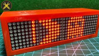 Make A LED Matrix Box With multiple Effects (Scrolling Text, Sprite, Up/Down…)