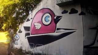 TIME LAPSE GRAFFITI - BIRD IS THE WALL - ® - 2013