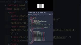 Loading Screen Animation | HTML | CSS | #shorts