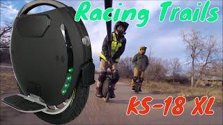 Kingsong 18XL Off- Road Tearing Up Trails (Fast Electric Unicycle)