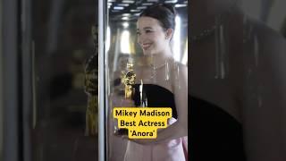She is ANORA! A Well Deserved Moment for Best Actress Winner Mikey Madison.