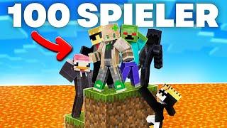 100 SPIELER müssen STEIGENDER LAVA ENTKOMMEN!