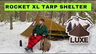 Luxe Hiking Gear Rocket XL tarp shelter  REVIEW