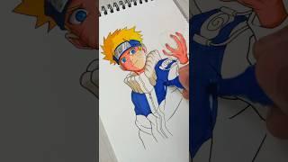 Drawing Naruto Doms Brush pen  #shorts #naruto #youtubeshorts