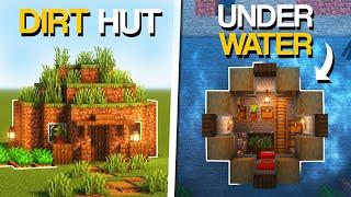 Minecraft: 3 NEW Starter Bases for Survival!