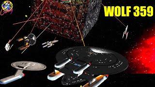 4K The Battle of WOLF 359 - ALL KNOWN SHIPS! - Star Trek Ship Battles